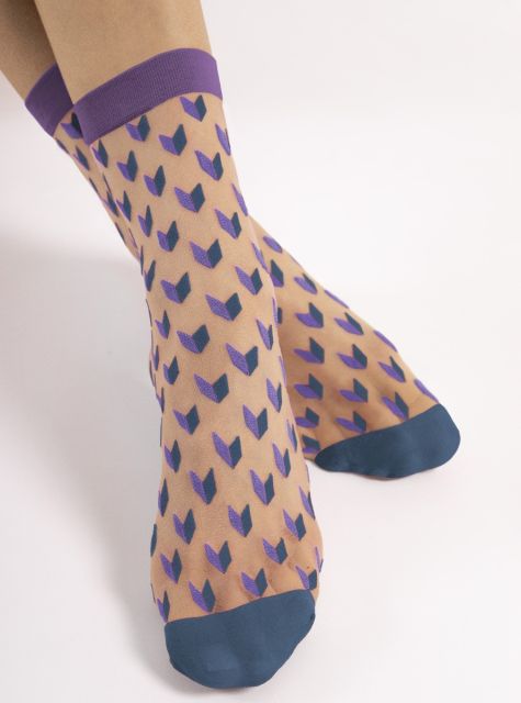 Fiore Dizzy Blue Socken