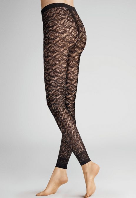 Hudson Graphic Crochet Leggings