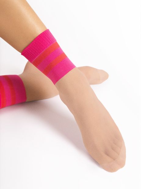 Fiore Dash Pink/light natural Socken