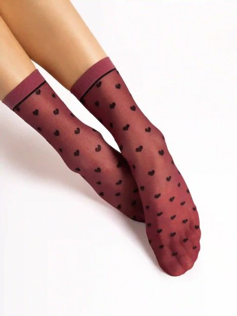 Fiore Elia Burgundy Socken