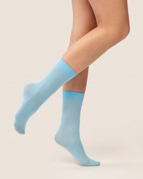 Gabriella Microfibre Socken Blue