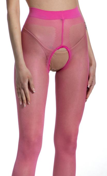 Amour Hip Gloss 20 DEN Pink Bonbon offene Strumpfhose